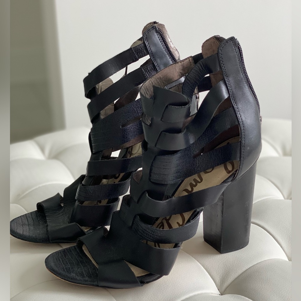 Sam Edelman black high heel sandal